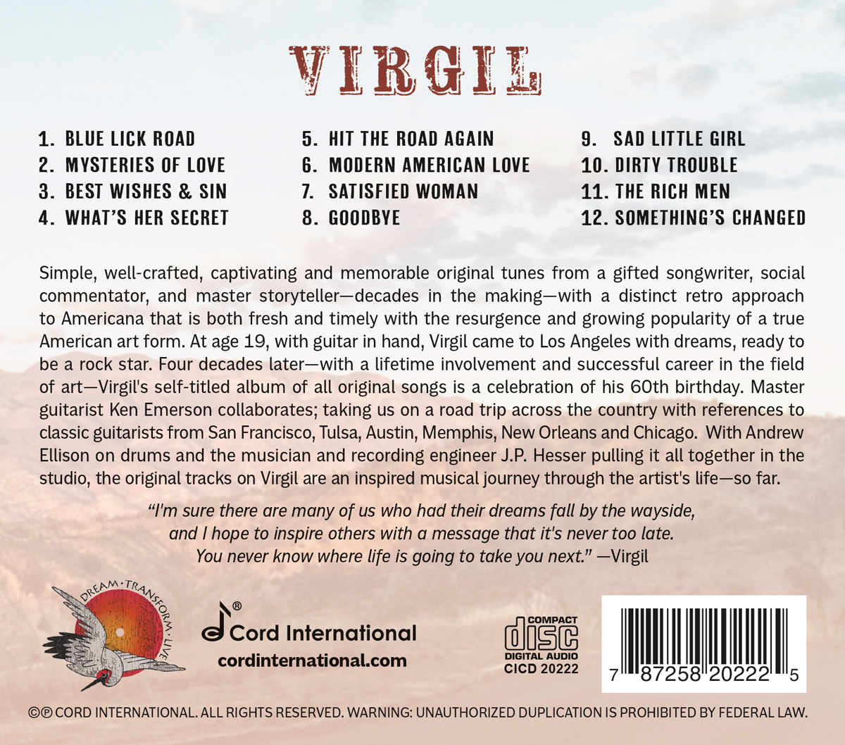 Virgil - Album Back